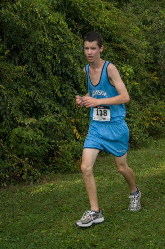Oceanside's Sam Johnson ran a good race for teh Mariners. Photo by Ron Hawkes