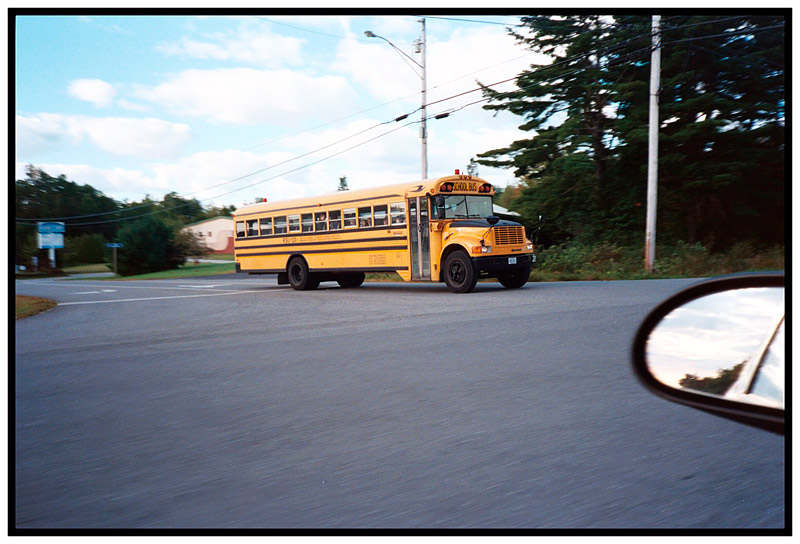 BELFAST – School bus, morning.
