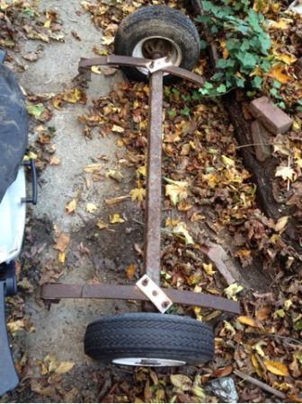 Trailer parts. Axle, springs, tires (Portland)