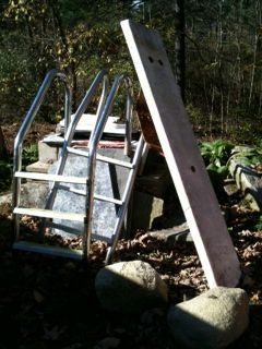 Pool ladders & diving board (Pownal)