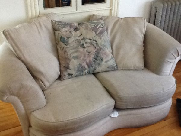 Two large grey sofas (Portland)