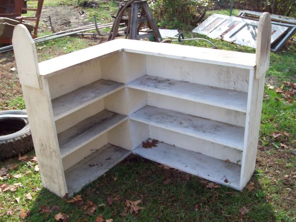 wooden book case/ shelf (Raymond)