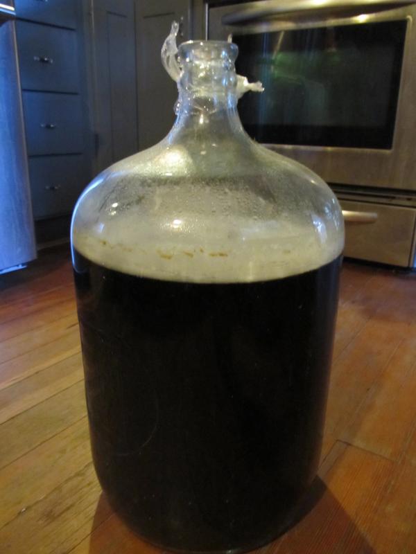 A dark robust beer with hint of rosemary emerges. food, maine, ladleah dunn, sailor's rest farm