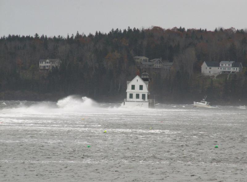 Rockland Harbor, Oct. 29. (Photo by Sandy Trapani)