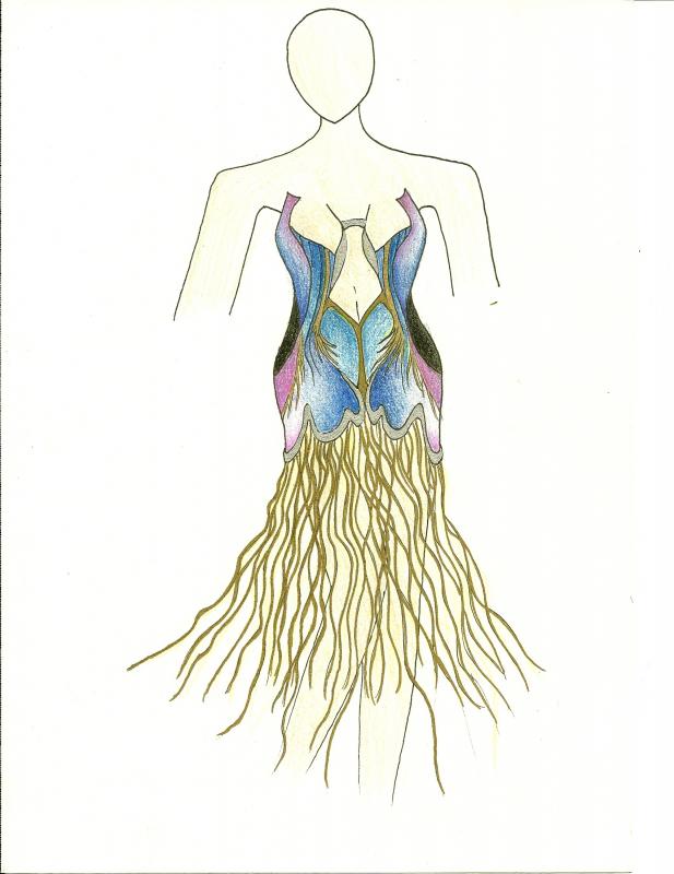 Phantasy, one of her sketches that got her into the Rhode Island School of Design's pre-college program this summer. hail to the rad kids, alice wang
