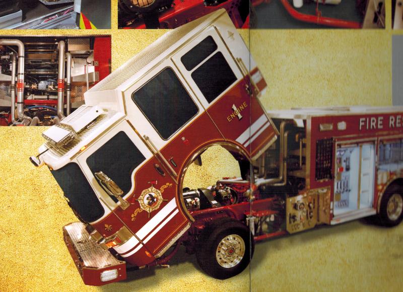 The Dash CF cab lifts off the engine compartment for easier mechanical access.