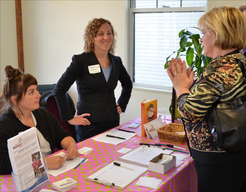 Sonya Tomlinson and Lauren Dietlin of Maine Women's Fund.