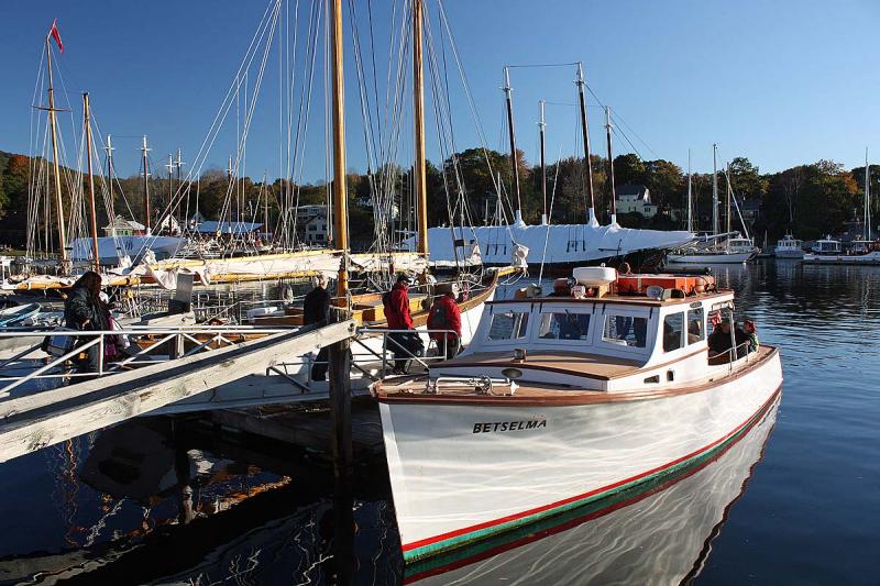 Saturday's mass casualty drill victims were delivered to Lasell Island, off Camden, aboard the 'Betselma.' (Photo by Holly S. Edwards)