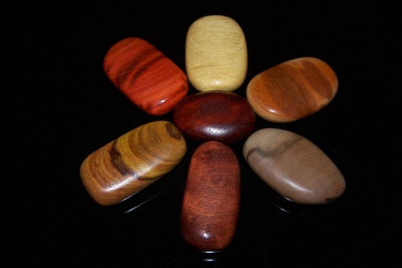 They use wood species from all over the world and when possible, use reclaimed or recycled wood. (photo: Woodriver Stones)