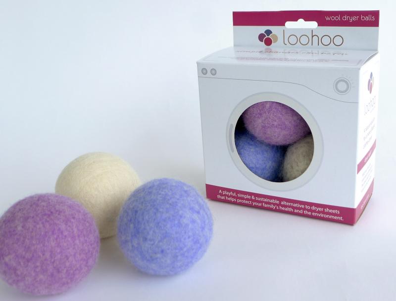 A starter pack of LooHoo wool dryer balls. (photo: LooHoo)