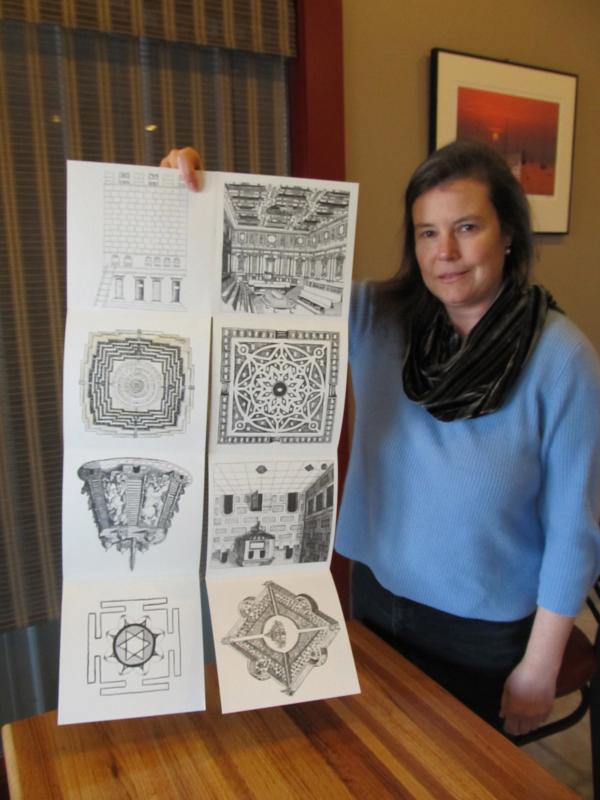 The book was designed to be like a pair of "pant legs" that could be folded into a variety of shapes. (photo: Kay Stephens)