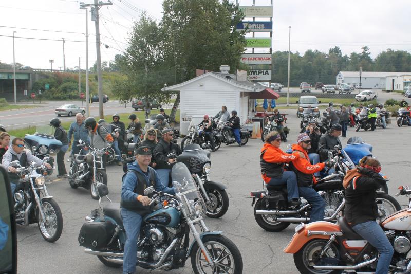 About 100 bikers participated in the 2012 Special Olympics Torch Ride. (Photo courtesy Larry Hesseltine)