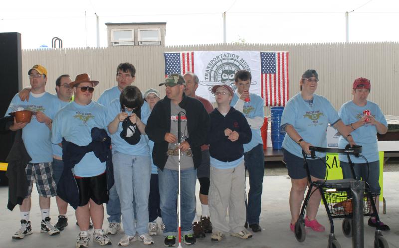 Participants in the 2012 Special Olympics Torch Ride. (Photo courtesy Larry Hesseltine)