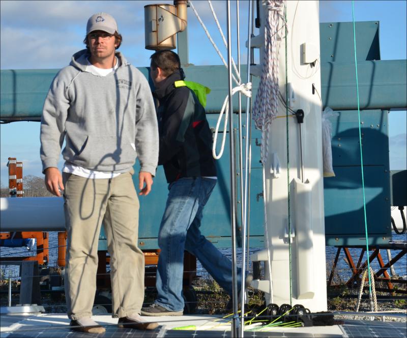 Rigger Stuart McLean.