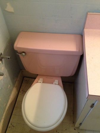 1951 pink toilet & sink (Portland)