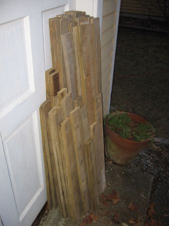 3/4" Pressure Treated Plywood Strapping - 2 3/4" x 21" to 44" pieces. (Kittery)