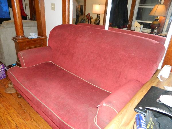 Red Loveseat (Biddeford)