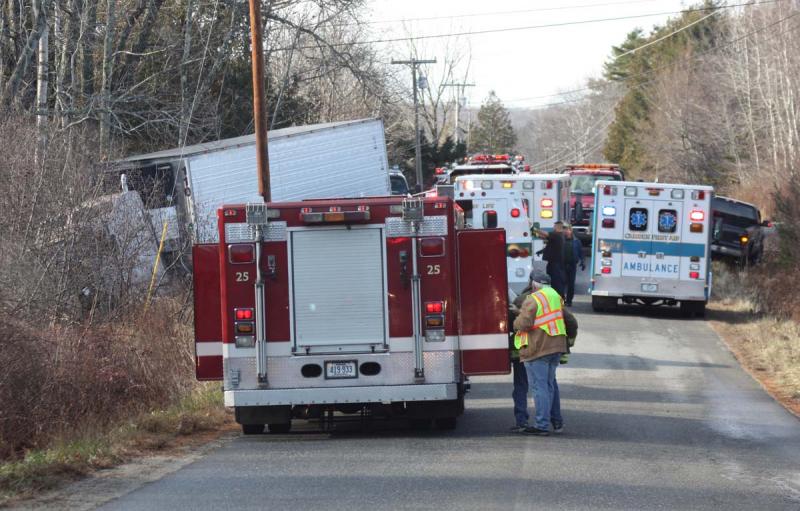 A portion of Rockville Street, near South Street, was closed to through traffic Sunday following an accident. (Photo by Holly S. Edwards)