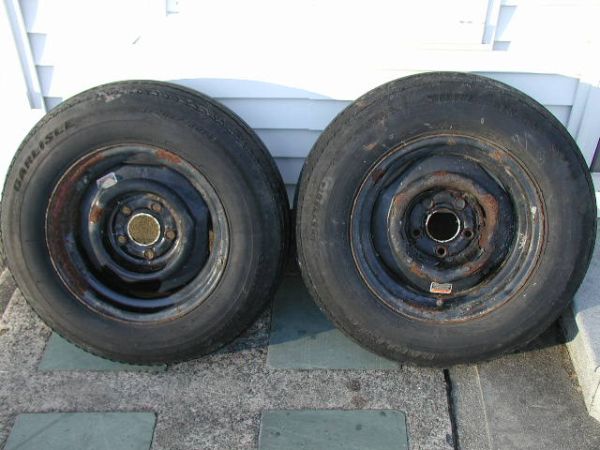 trailer tires on wheels (Biddeford)