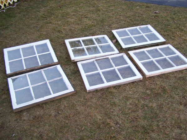 6 windows wooden frames (Woolwich)