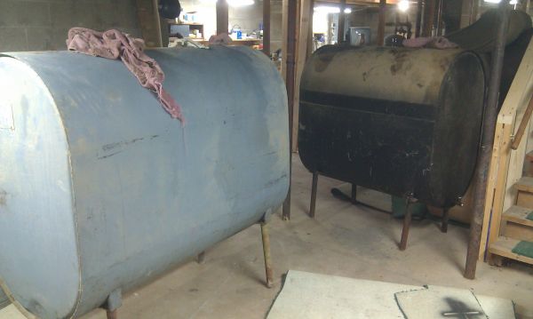(2) empty oil tanks (Turner )