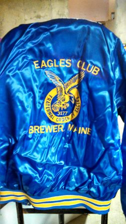 Brewer Eagles Club satin jacket (Bangor)
