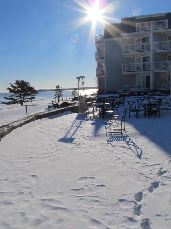 The back deck of La Bella Vita wil be entirely transformed into a "glittering outdoor frozen fantasy land" by Jan. 18. (photo: Kay Stephens)