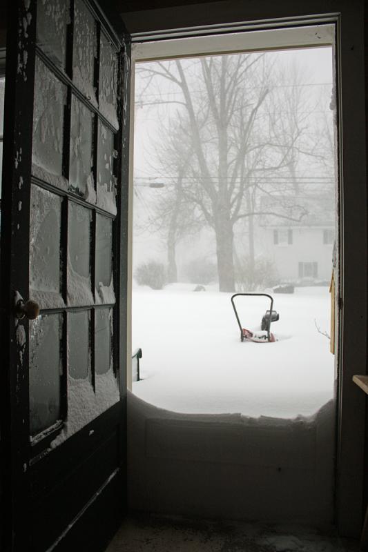 The view outside in Camden at 8:30 a.m. (Photo by Holly S. Edwards)