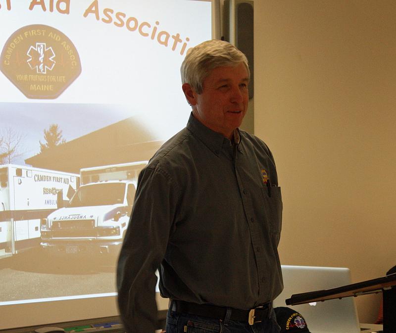 Steve Corson, chairman of the Camden First Aid Association Board of Directors. (Photo by Holly S. Edwards)