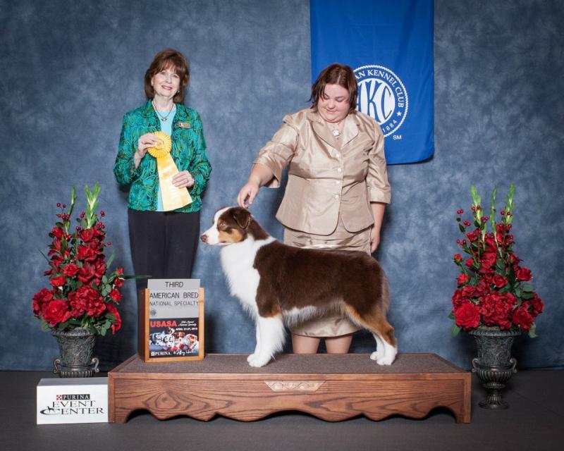 Fly and her handler, Laura Liebenow of Greenfield, Mass. (Photo courtesy Clara Gardner)