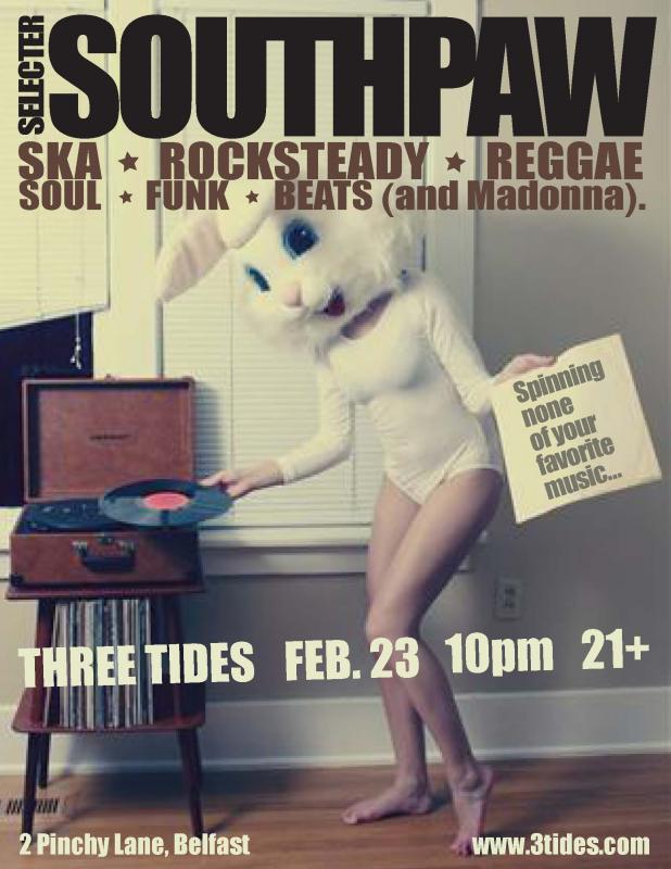 DJ Southpaw a.k.a. "Mark Kelly is a jerk" will be at Three Tides Saturday night (photo: Three Tides)