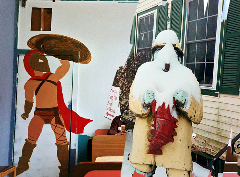 The photos below were taken with a 30-year-old, pocket-sized, 35mm camera (an Olympus XA-2). They come from a single roll of film, and with any luck show a bit of life in the Midcoast between the larger stories of the day. Click on any image to see them all. (Photos by Ethan Andrews) Photo illustration by Ethan Andrews