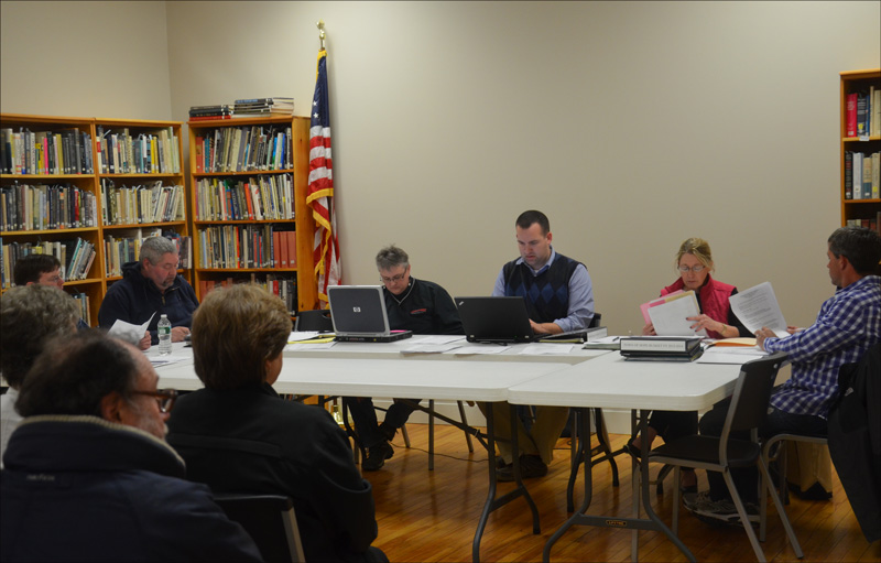 Hope selectmen, Tim Pearse, Eric Campbell, Town Administrator Jon Duke, Wendy Pelletier andBrian Powers, Jr.