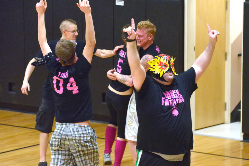 Wrestling masks and a good 'tude are all part of the fun. (Photo by Ron Hawkes)