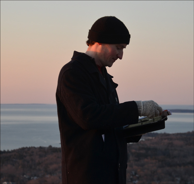 A minister and his Bible. (Photo by Lynda Clancy)
