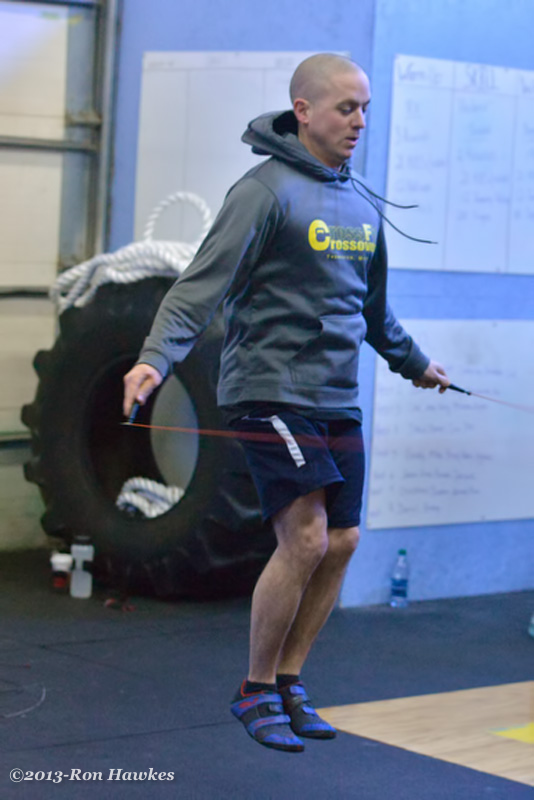 Rich Gaudreau gets a little warm up in. (Photo by Ron Hawkes)