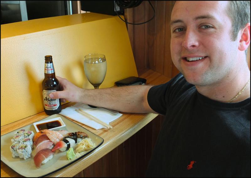 Sean Carlson, a lobsterman from Tenants Harbor, said he likes to each lunch at Mr. Wat. (Photo by Chris Wolf)