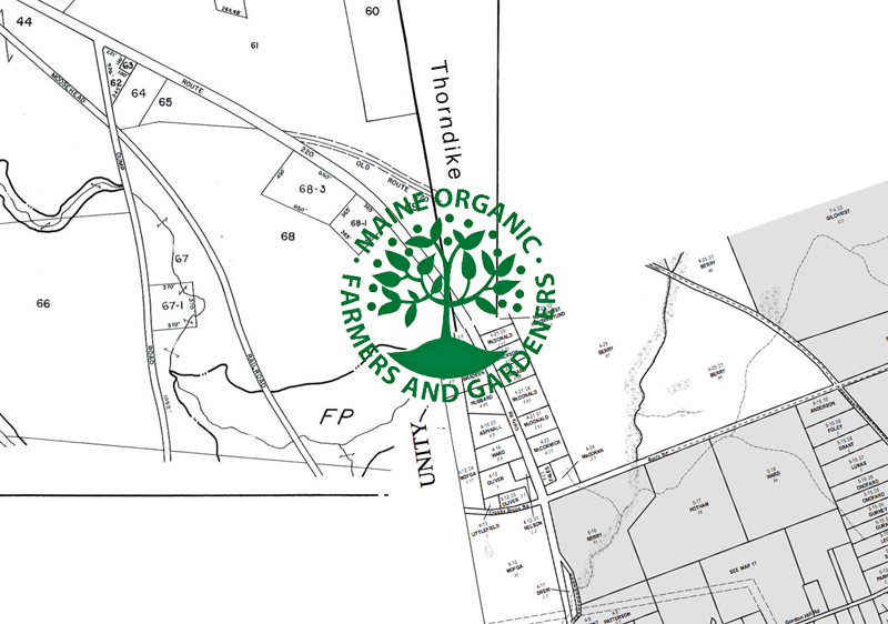 An inquiry by the Maine Organic Farmers and Gardeners Association into the details of its land holdings in Unity prompted the organization to apply for property tax exempt status there and in neighboring Thorndike, where MOFGA owns around 40 of its total 400 acres. (Photo illustration by Ethan Andrews)
