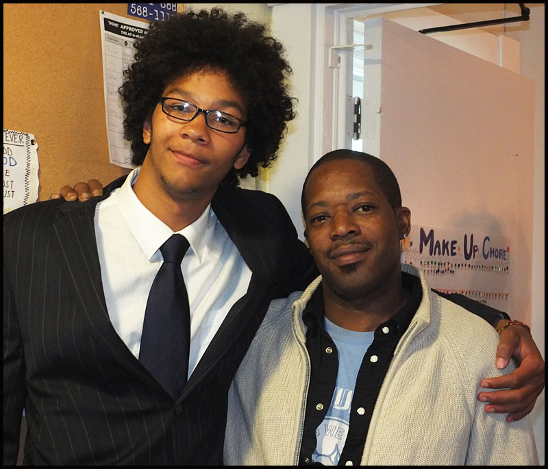 Corey Phillips (left) with his father, Gordon.