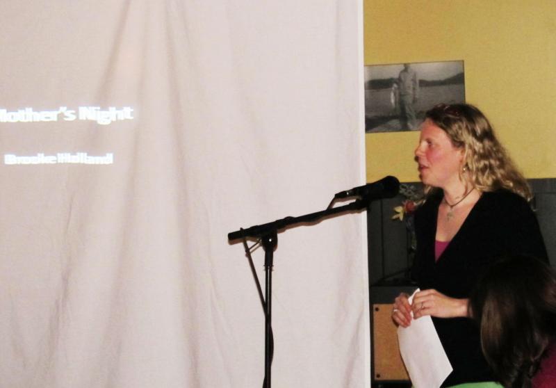 Brooke Holland starts her photo essay. (Photo by Kay Stephens)