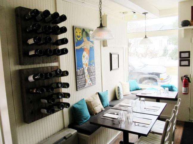 Interior of Comida, the new Latin-inspired restaurant on Elm Street. (Photo by Kay Stephens)