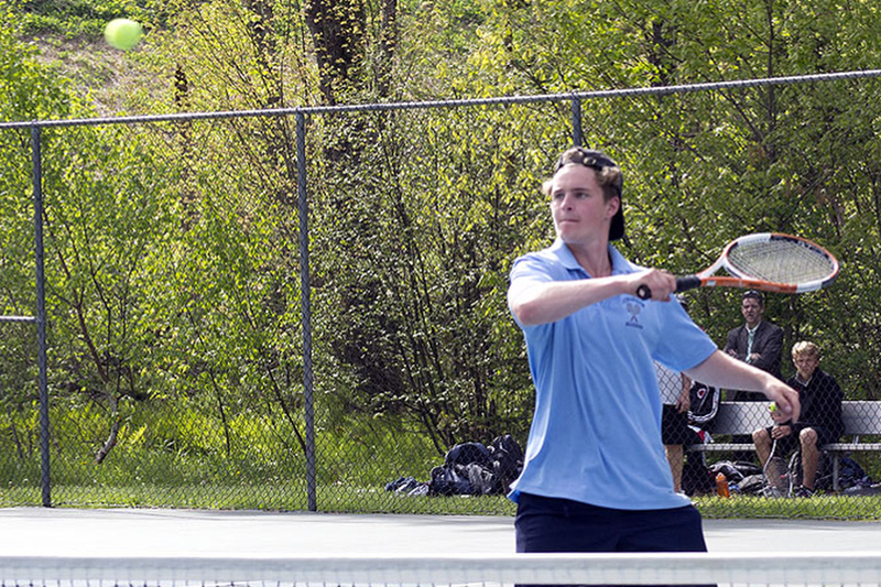 Oceanside's Love Eklund returns a volley. (Photo Courtesy of Dwight Pitcairn)