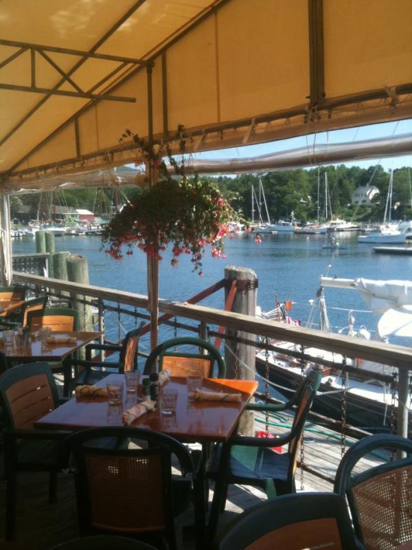 Dinner on the deck of The Waterfront (Facebook screengrab courtesy of The Waterfront)