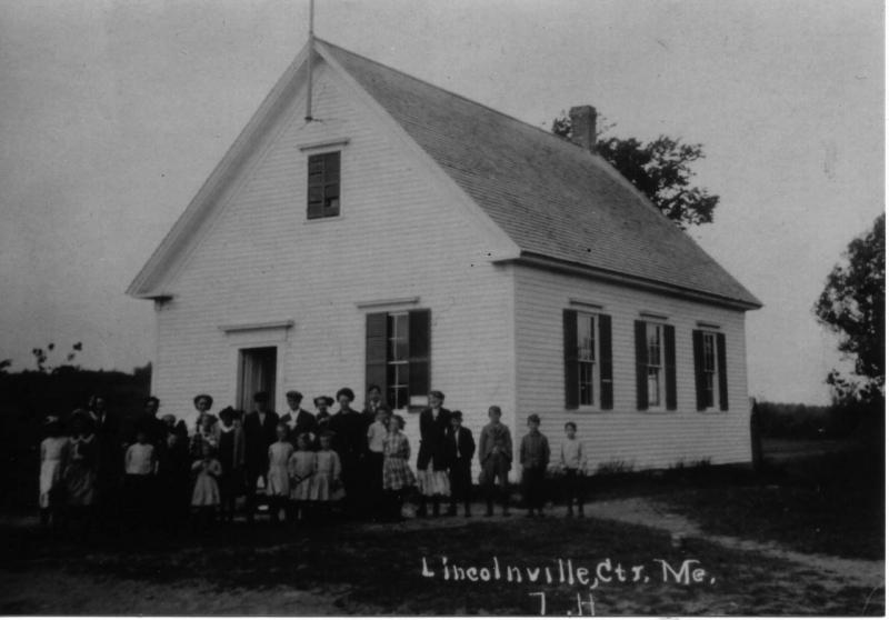 The former Lincolnville Center Schoolhouse, where local children were educated until the 1940s. (Photo courtesy Lincolnville Historical Society)