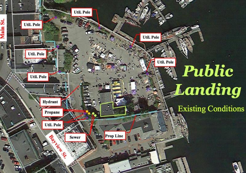 Existing conditions at the Public Landing