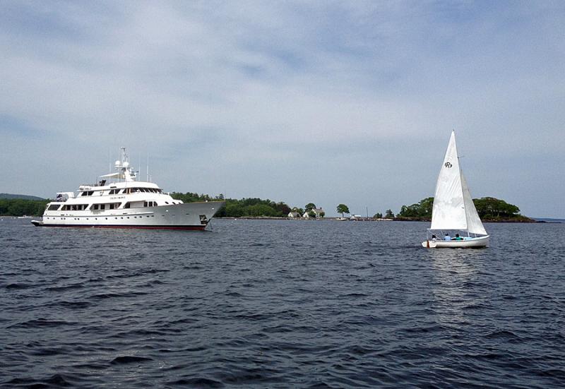 'Golden Compass' hails from Bimini but sails early in the summers from Portland. (Photo by Steve Pixley)