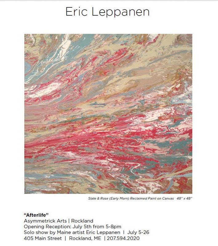 Official poster for Leppanen's "Afterlife" show. (Courtesy of Eric Leppanen)