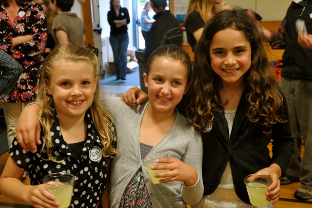 Emily Snyder, Molly Blemaster and Tessa Whitley, third grade