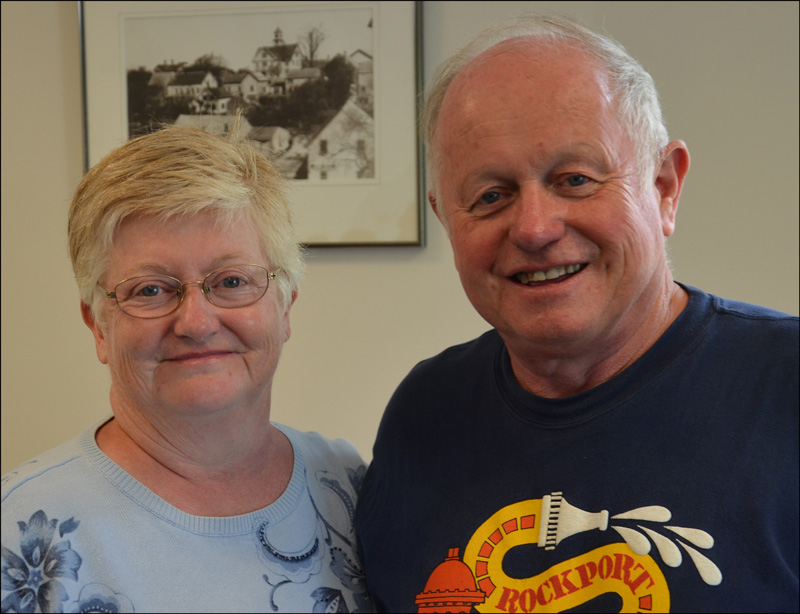 Jennifer and Bruce Woodward. Happily retired! (Photo by Lynda Clancy)