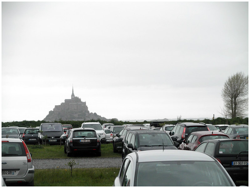 The French Paradox: Sprawling parking lots and Unesco World Heritage Sites. (Photo by Ari Snider)